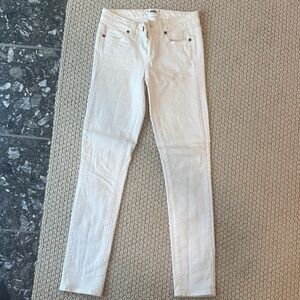 PAIGE Women's Skinny Cream Jeans